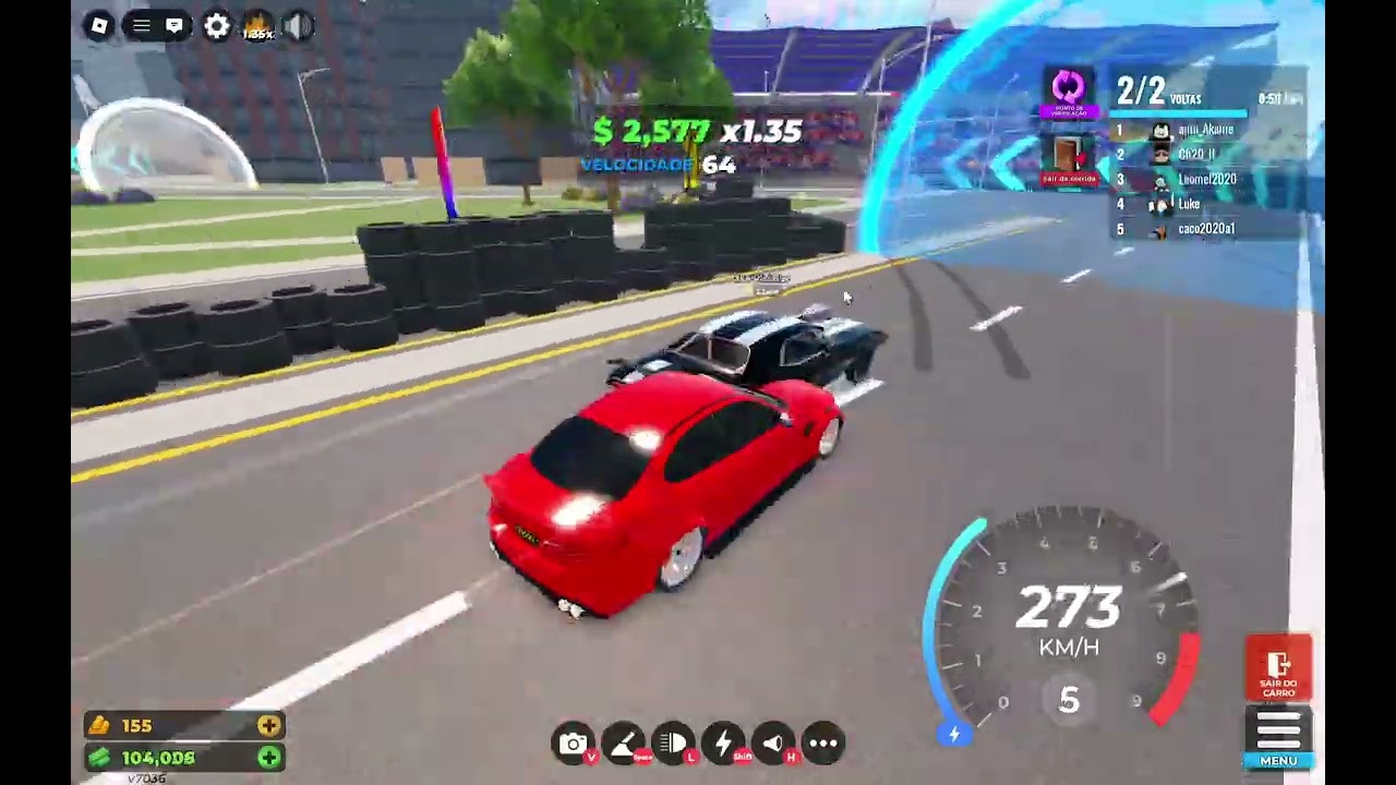 Jogando Drive world com o leo-Roblox