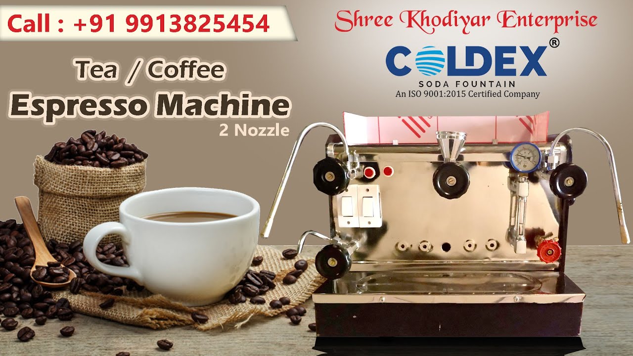 Tea-Coffee Machine (2 Nozzel) / Espresso Machine / Call Us : +91 9913325454 / +91 9913825454
