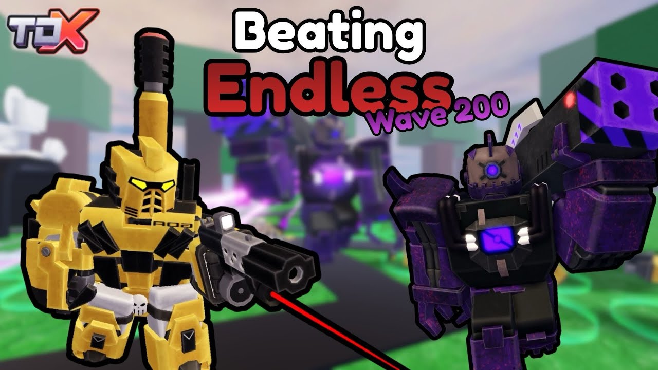 Roblox TDX Beating endless With Psycho Slayer