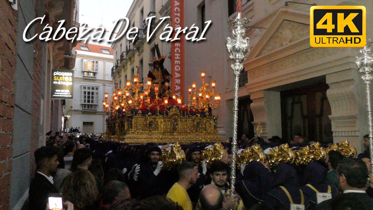 NAZARENO DE LOS PASOS C/ECHEGARAY SEMANA SANTA MÁLAGA 2018 4K