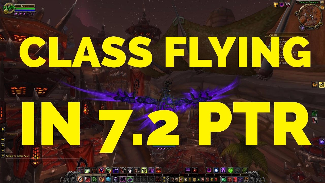Fastest Class Flying Mount in 7.2 PTR and Full Tier 19 and All Class Legendaries!