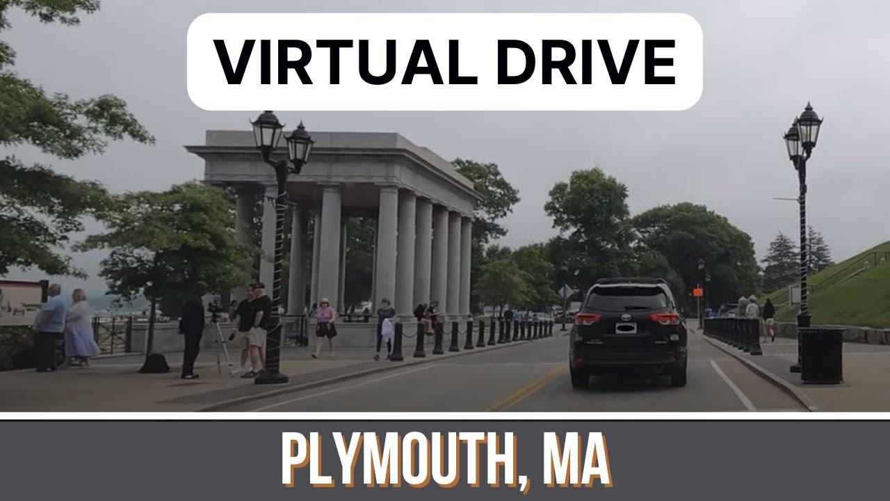 Driving through Plymouth, Massachusetts - America's Hometown - New England Travel