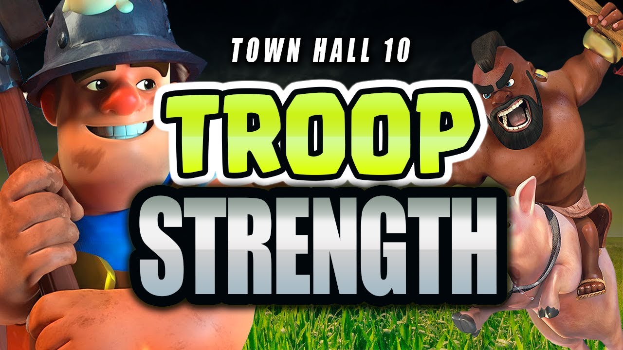 CLASH OF CLANS: HOG & MINER STRENGTHS POST UPDATE AT TH10