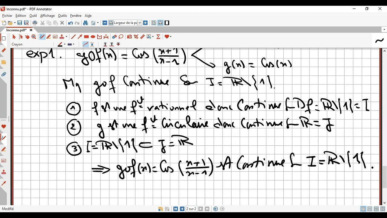 continuité d une fonction composée