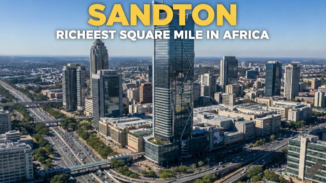 Driving around Sandton, Johannesburg 2026: Africa’s Richest Square Mile. #SandtonCity #Johannesburg