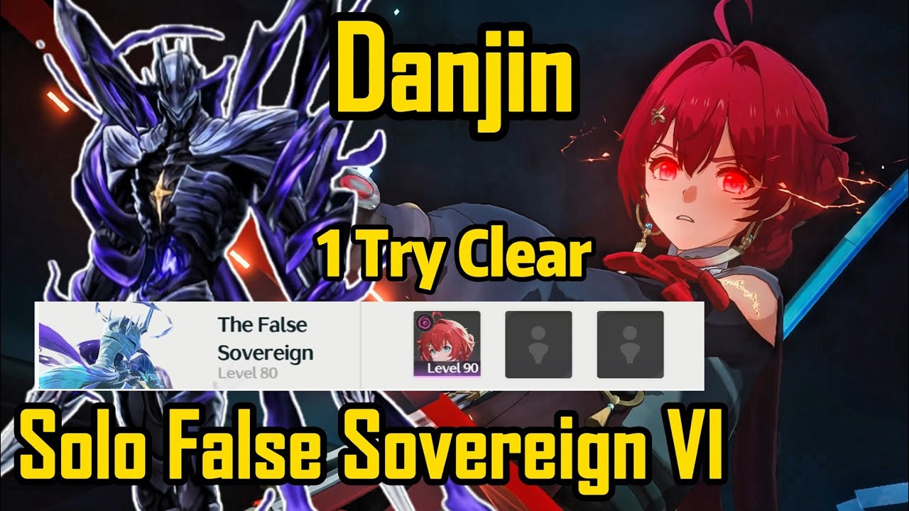 Danjin Solo The False Sovereign IV (1 Try Clear) | Wuthering Waves