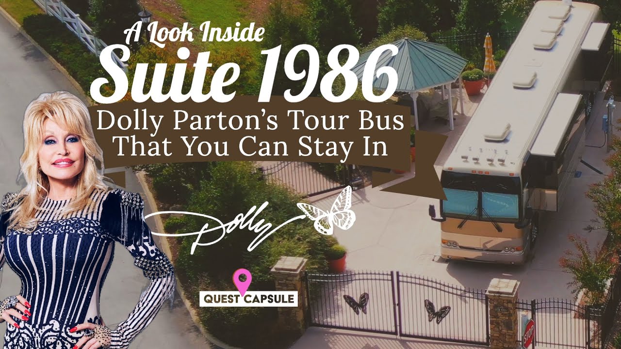 DOLLY PARTON'S Tour Bus That You Can Stay In - SUITE 1986 - Full  Tour - Pigeon Forge, TN (2022)