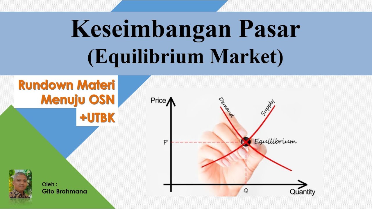 Keseimbangan Pasar (Equilibrium Market) | Rundown Materi Ekonomi Menuju OSN & UTBK
