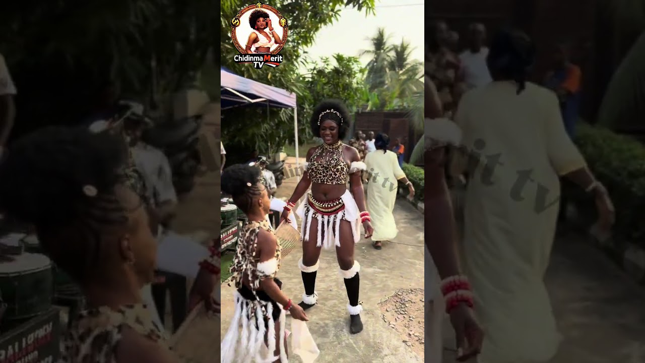 Chidinma dancing to the highlife music 