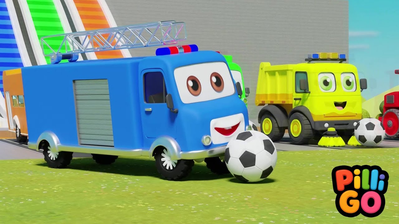 Buses Play with Balls | Play n Learn with Colorful Vehicles | Pilli Go Nursery Rhymes & Kids Song