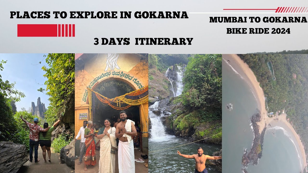 Top places to explore in Gokarna. Mumbai to Gokarna Bike ride. Gokarna tourist places