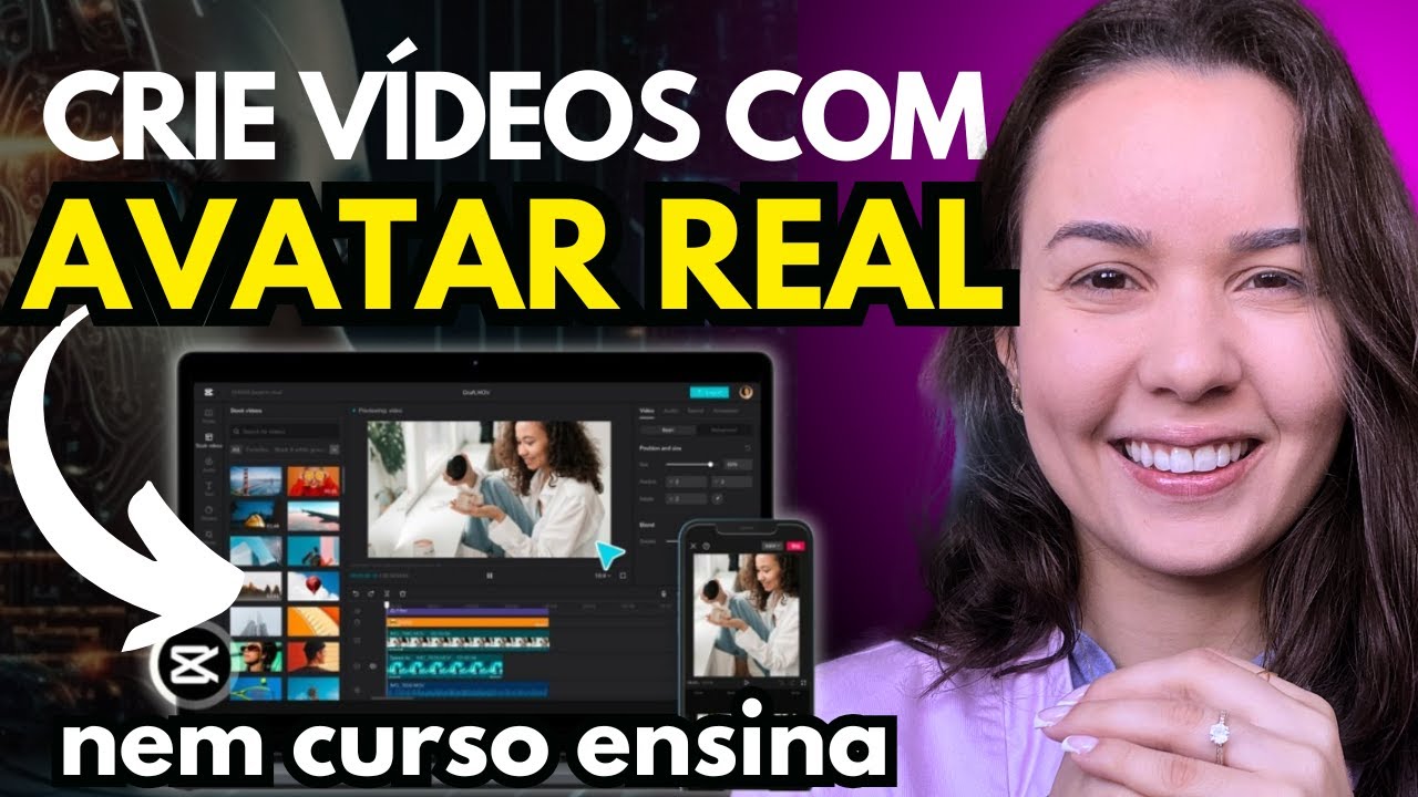 Como Criar Vídeos Review com Avatares e Vozes Realistas no CapCut (Usando IA!)