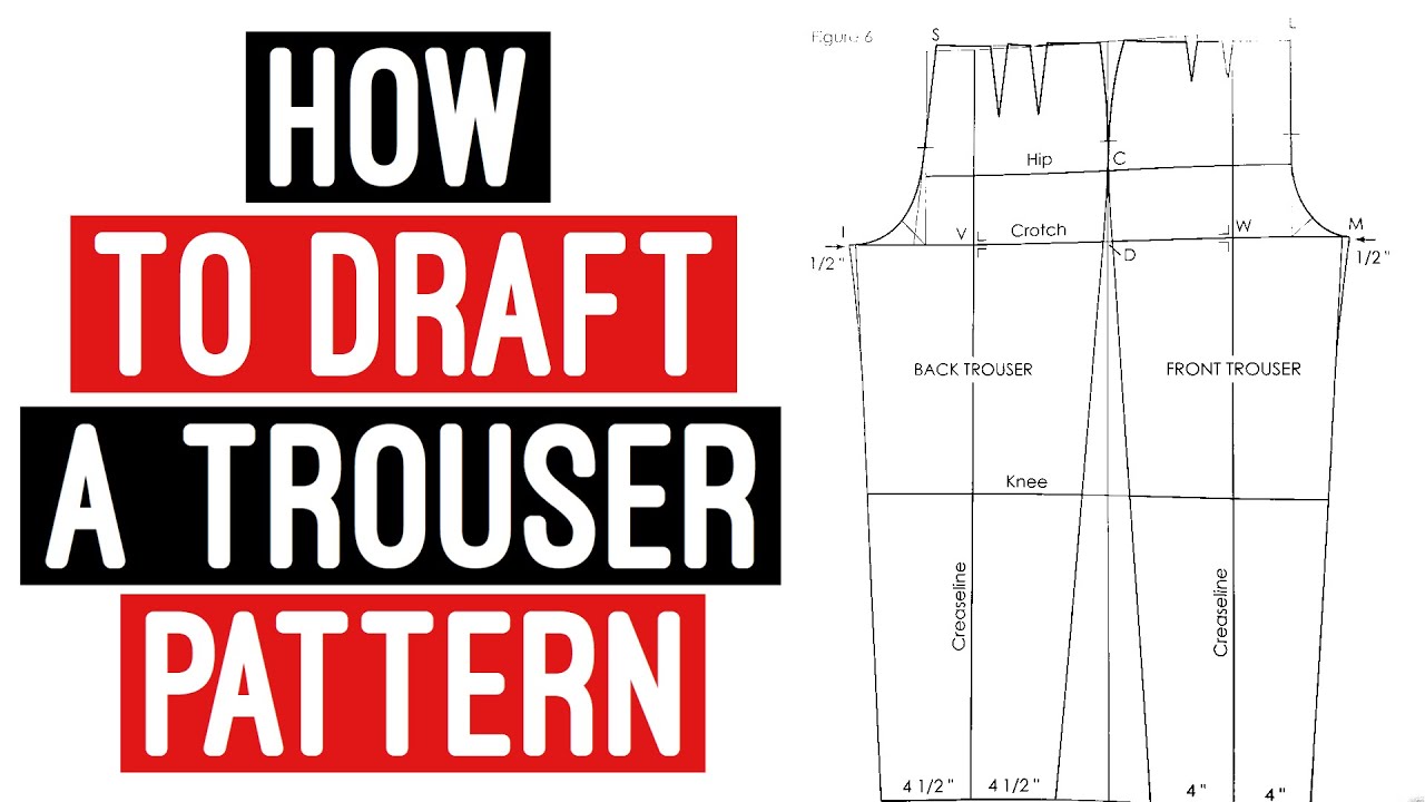 HOW TO MAKE TROUSERS FOR LADIES (PATTERN) / HOW TO DRAFT TROUSER PATTERN