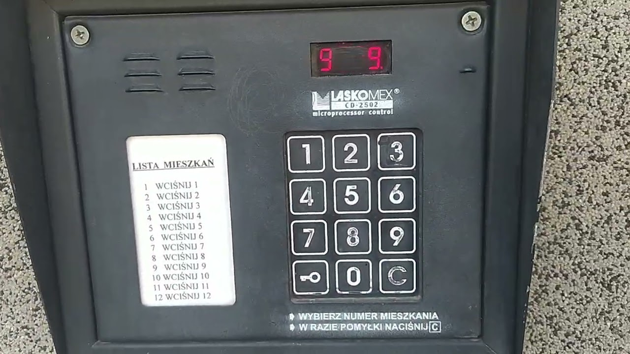 Laskomex CD-2502 - Wersja oprogramowania i test klawiszy