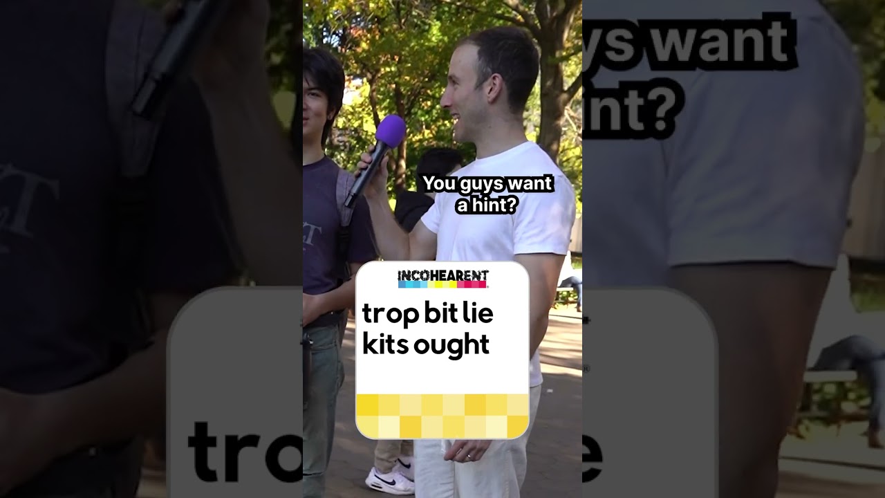 Can YOU Guess This Gibberish Phrase? #incohearent #games #trivia #shorts