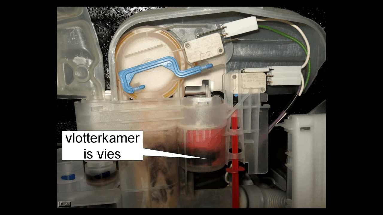 vaatwasser blijft pompen