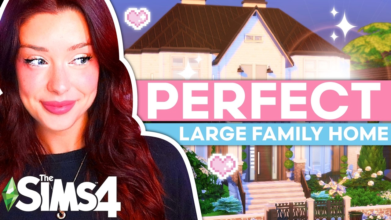 Building the PERFECT Large Family Home in The Sims 4