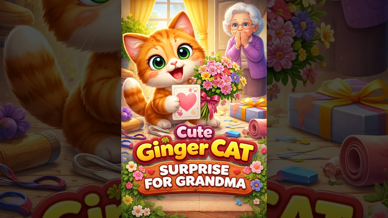 Ginger Kitten’s Secret Plan for Grandma | Heartwarming Kids Story
