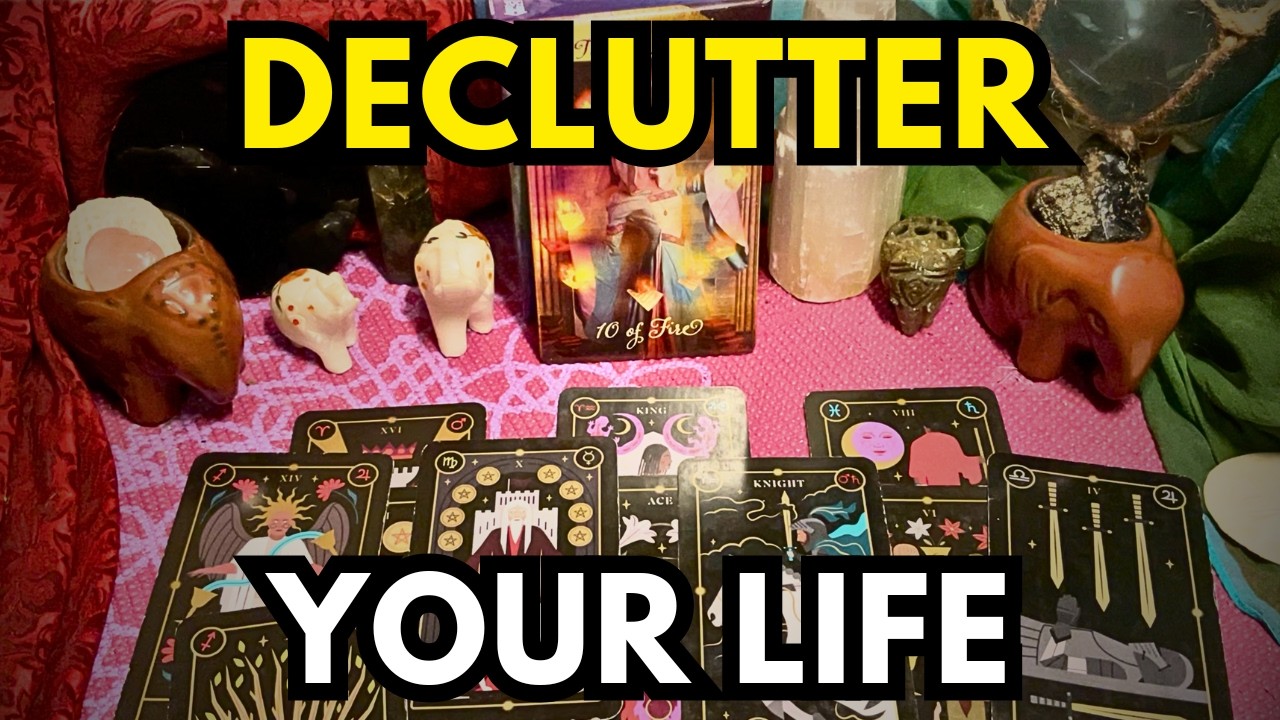 Declutter your life! Release the excess of what doesn't align anymore, clear the way...