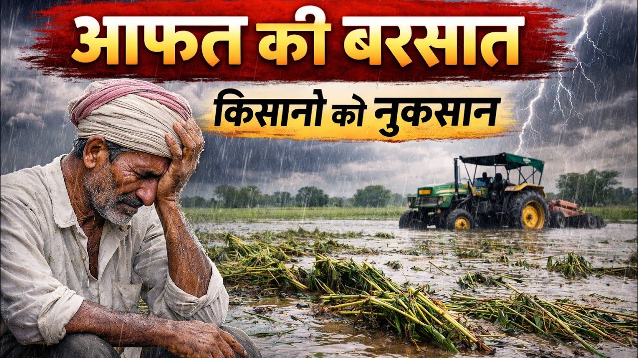 बेमौसम की बरसात ने किसानों के अरमानों पर पानी फेरा,रबी की फसलों को भारी नुकसान