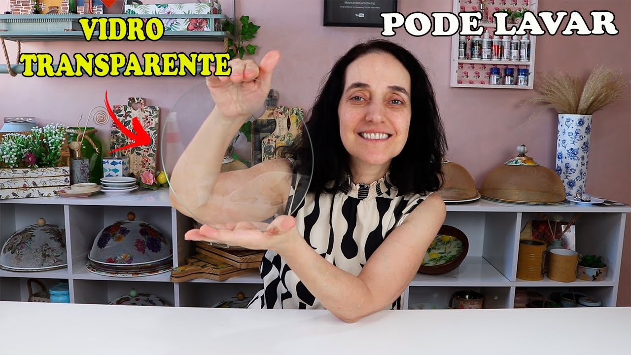 IDEIA INCRÍVEL COM VIDRO TRANSPARENTE - PODE LAVAR