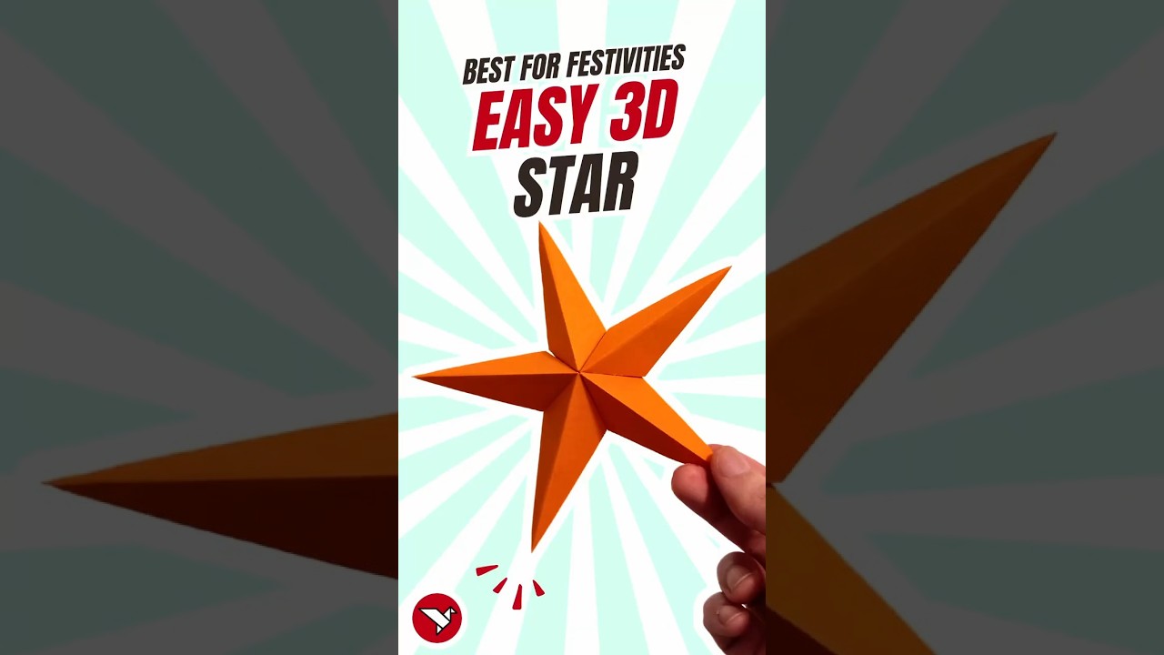 How to Fold a Modular 3D Origami Star - EASY Stunning Paper Sculpture!