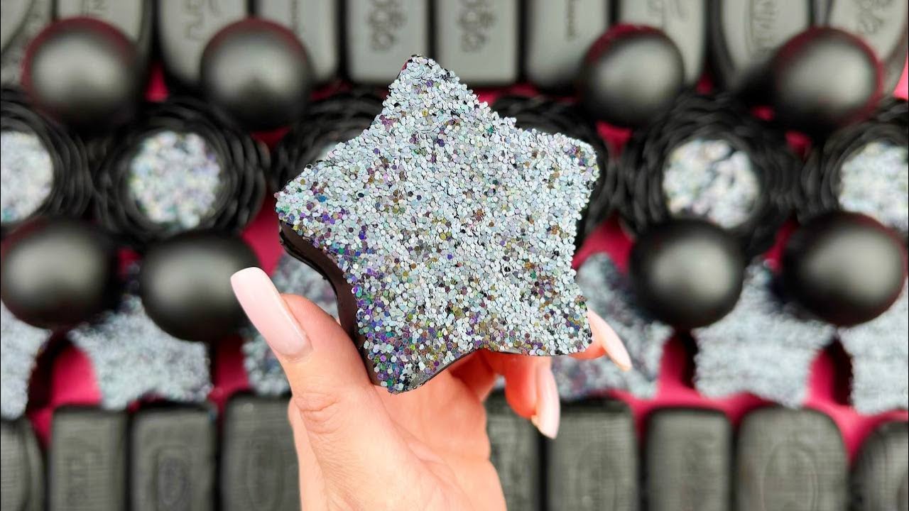 [ASMR]Compilation set★ASMR SOAP★Crushing soap★Cutting soap cubes★FOAM&GLITTER&STARCH★