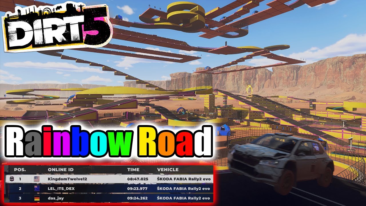 Playgrounds Hardest Track Yet... RX Rainbow Road! | Dirt 5