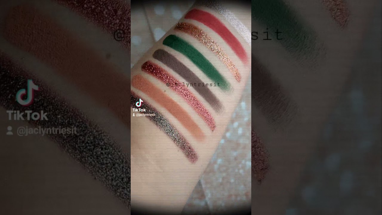 Give Me Glow Cosmetics Christmas Morning Palette Swatches