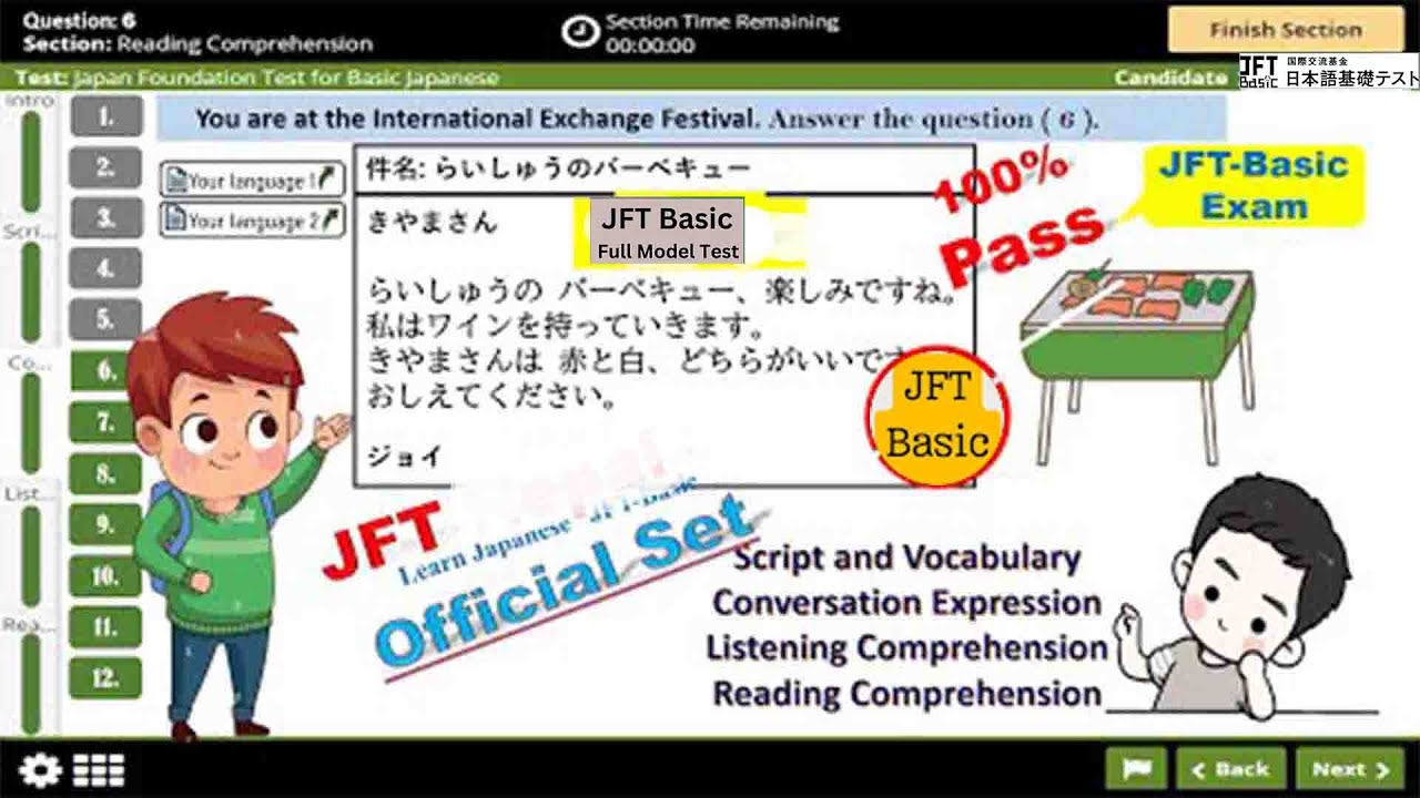 JFT basic a2 Model Question 2025 | JFT  Japan Foundtion Text  SCRIPT AND VOCADULARY