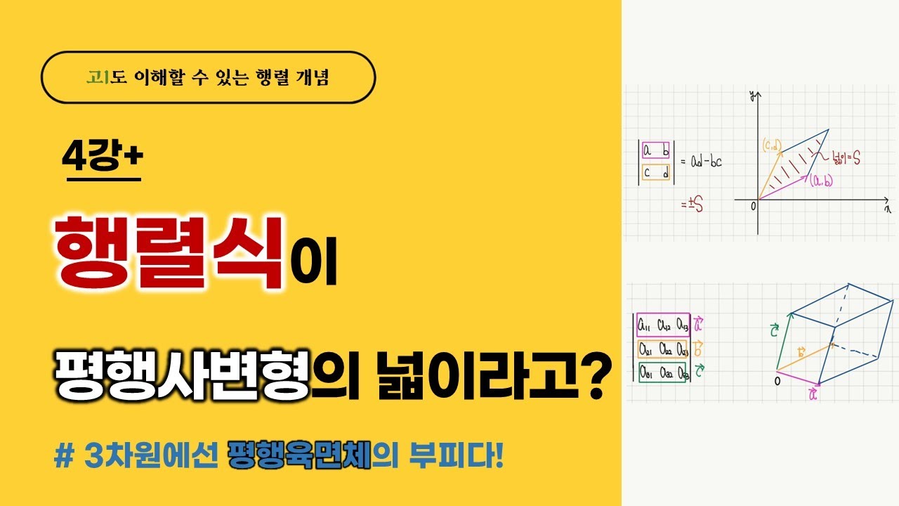 행렬식의 기하학적 의미 | 수학 세특 | 고급수학 세특