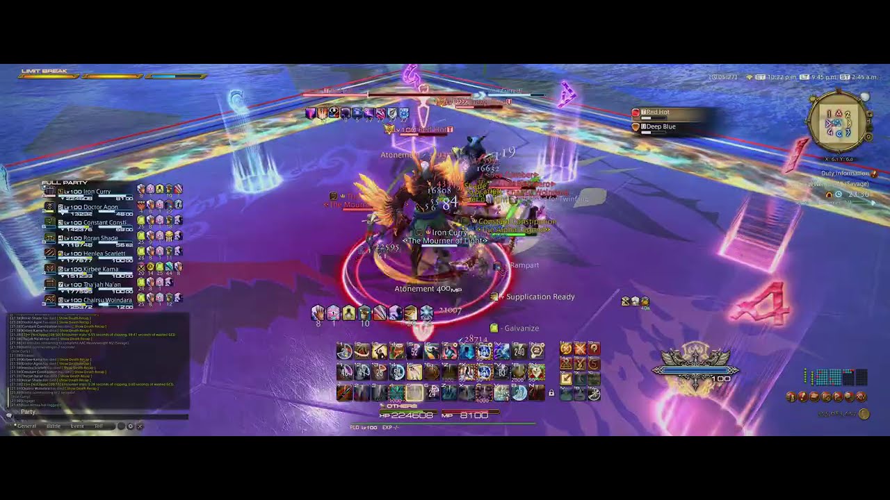 AAC-HW M10S Red Hot and Deep Blue Clear PLD PoV 21:9 Ultrawide | FFXIV