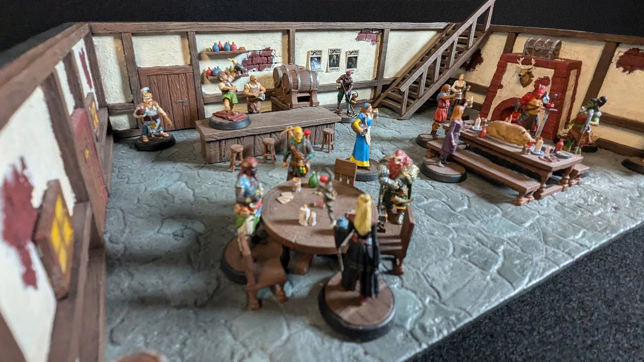 Building a Tavern Diorama to Store My Minis #DnD #DIY #TTRPG #Crafting #diorama