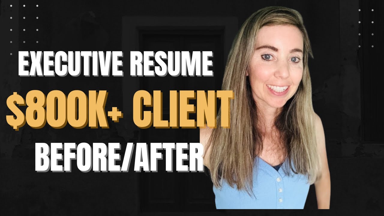 Writing a $800K Executive Resume | Chief Revenue Officer for SaaS Startups | Resume Assassin