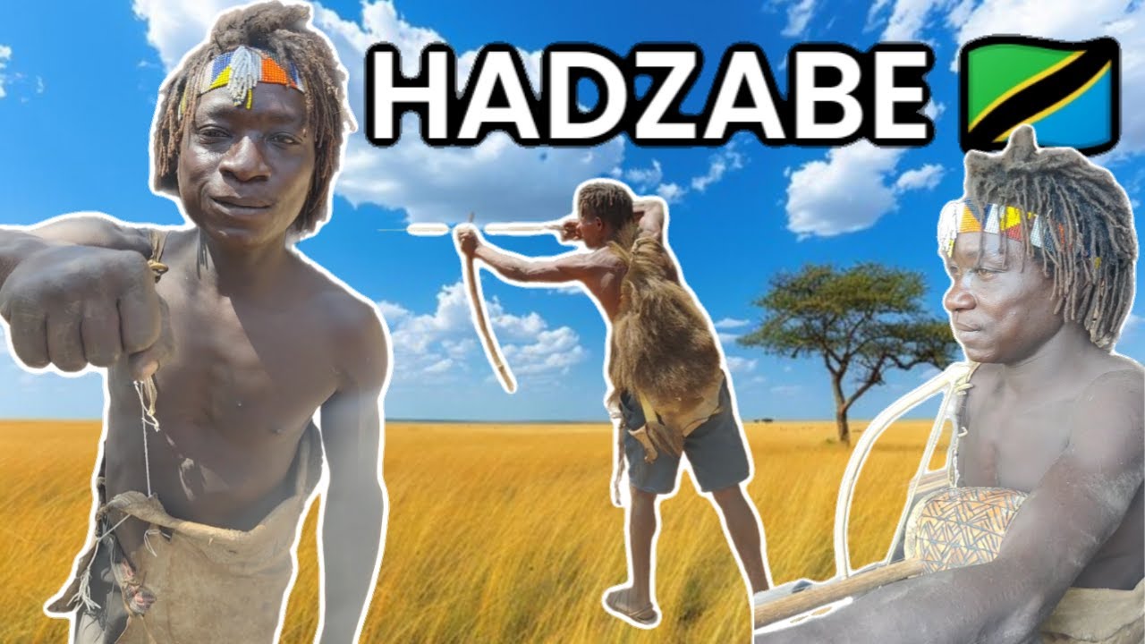 Unfiltered: HADZABE tribe speaking their native tongue - Clicking language Africa