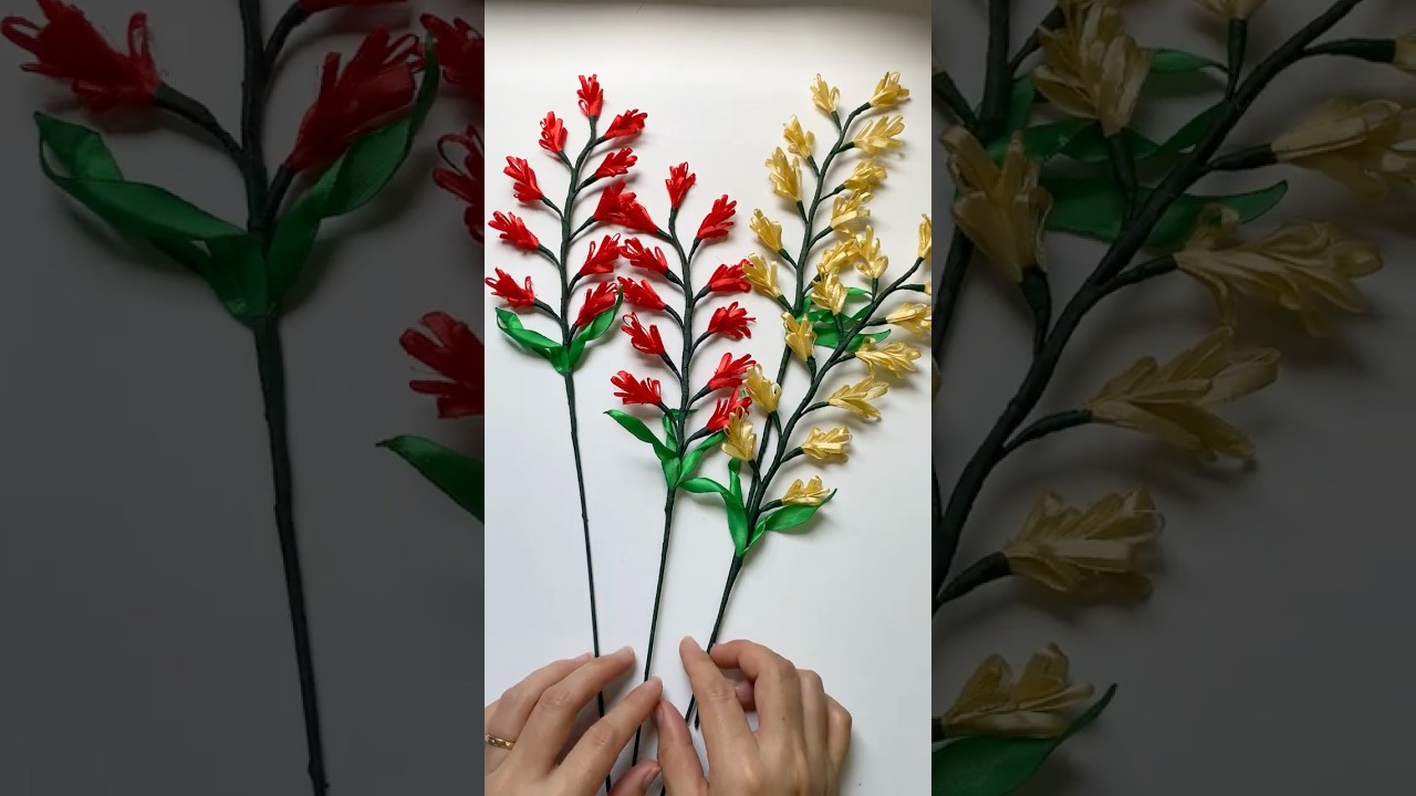 How to make flowers from the simplest ribbon  #diy #craft_blooms