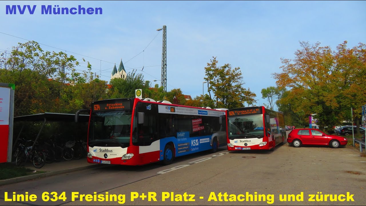 Stadtbus Freising - Bus 634 Bahnhof P+R - Attaching Sportplatz- Bahnhof P+R  [10.2022]