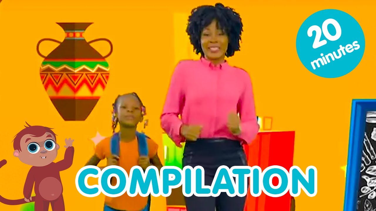 🌴 Compilation de comptine africaine pour enfants - Les amis de Boubi S1 🐒