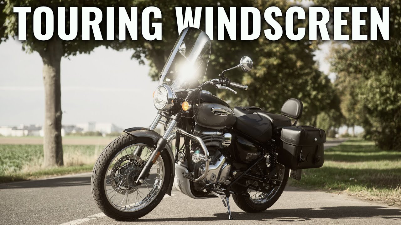 Best Touring Windscreen for the Royal Enfield Meteor 350? GIVI Windshield Review & Ride Test