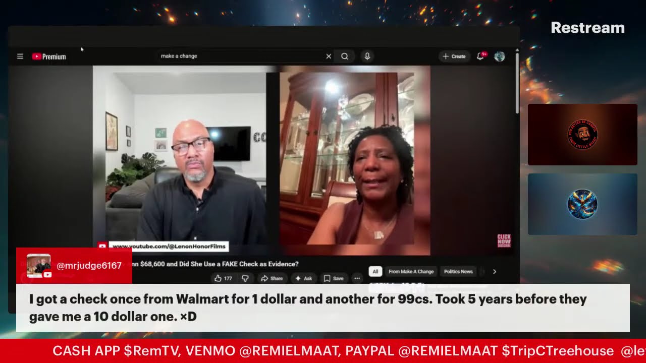 Was The check From Umar Johnson Real Or Is She Lying???? Mary Ann Lorient And Lanae Stacks Response 