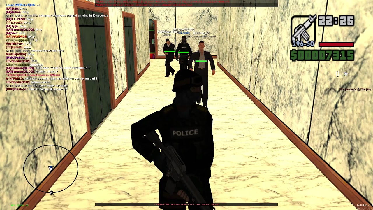 SAES:RPG - ICE POLICE approach a suspicious suspect arresting Teddy