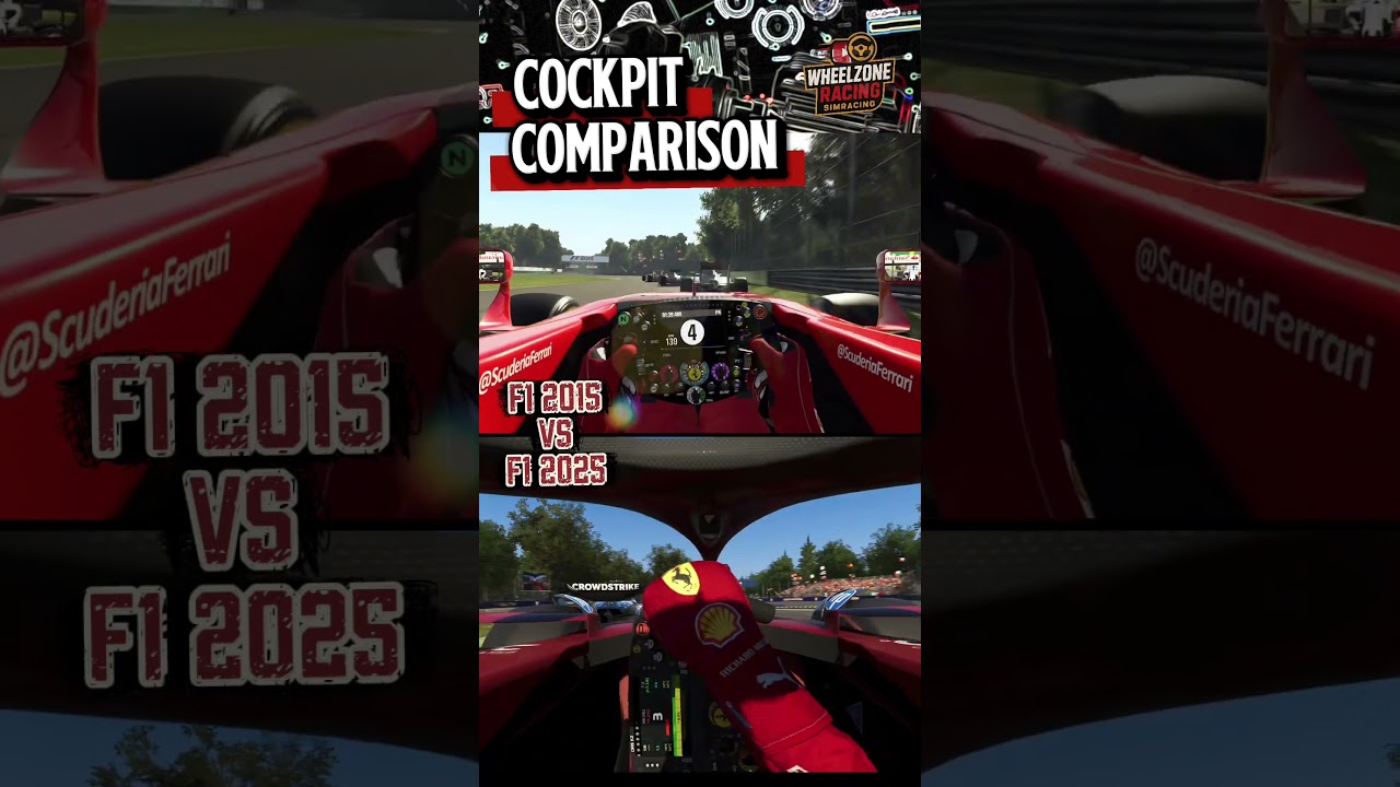 🔥Ferrari Cockpit Comparison F1 2015 x F1 2025 GAMEPLAY #f1 #shots #gaming #gameplay #ps5 #ps4
