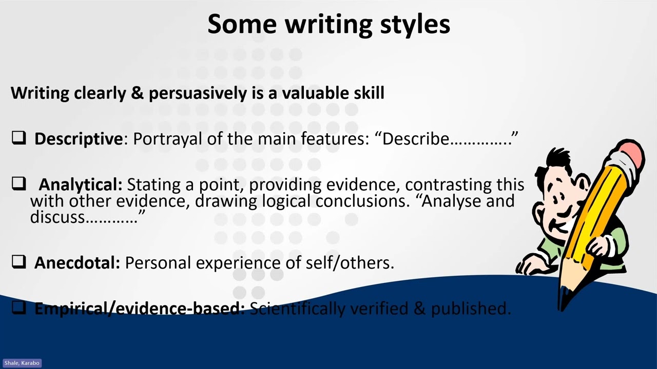 Honours and PG Students - Research Training Workshop - Academic Writing Skills