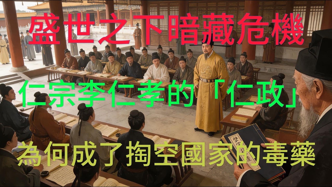 盛世之下暗藏危機！仁宗李仁孝的「仁政」，為何成了掏空國家的毒藥？