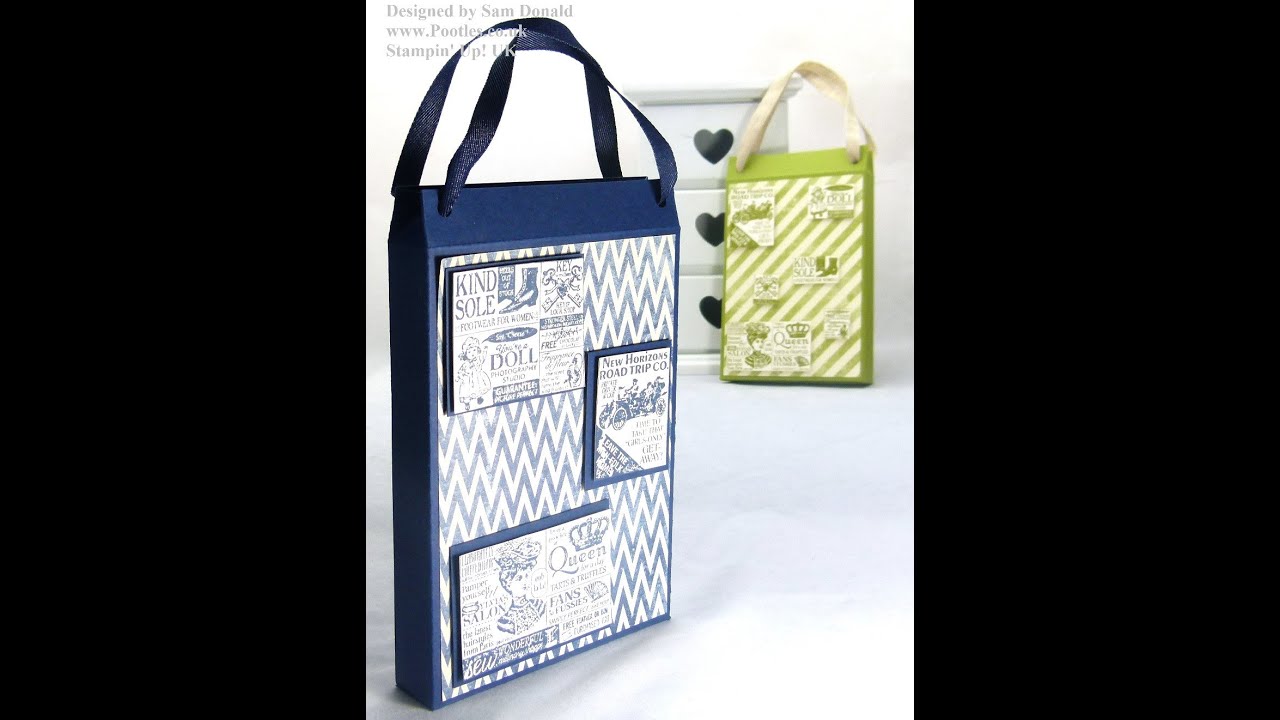 Stampin Up UK Shopping Bag Card Holder