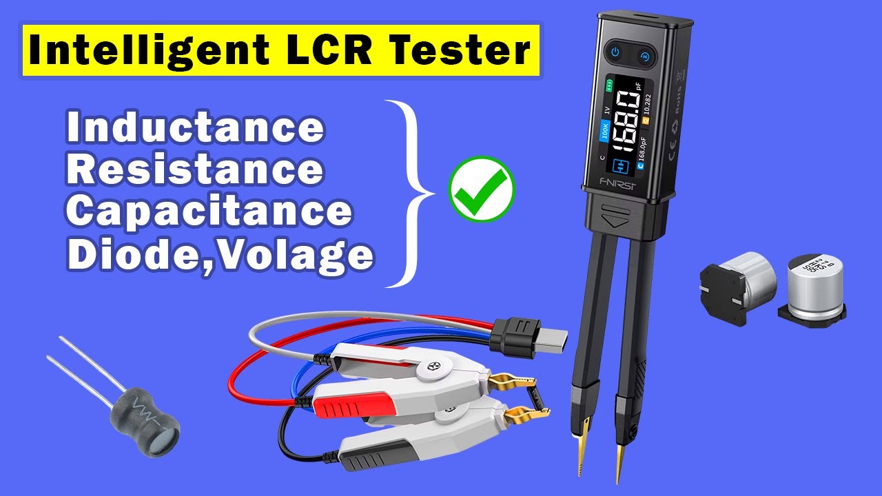 Fnirsi Intelligent LCR Meter with Tweezer, FNIRSI LCR ST2 Tester