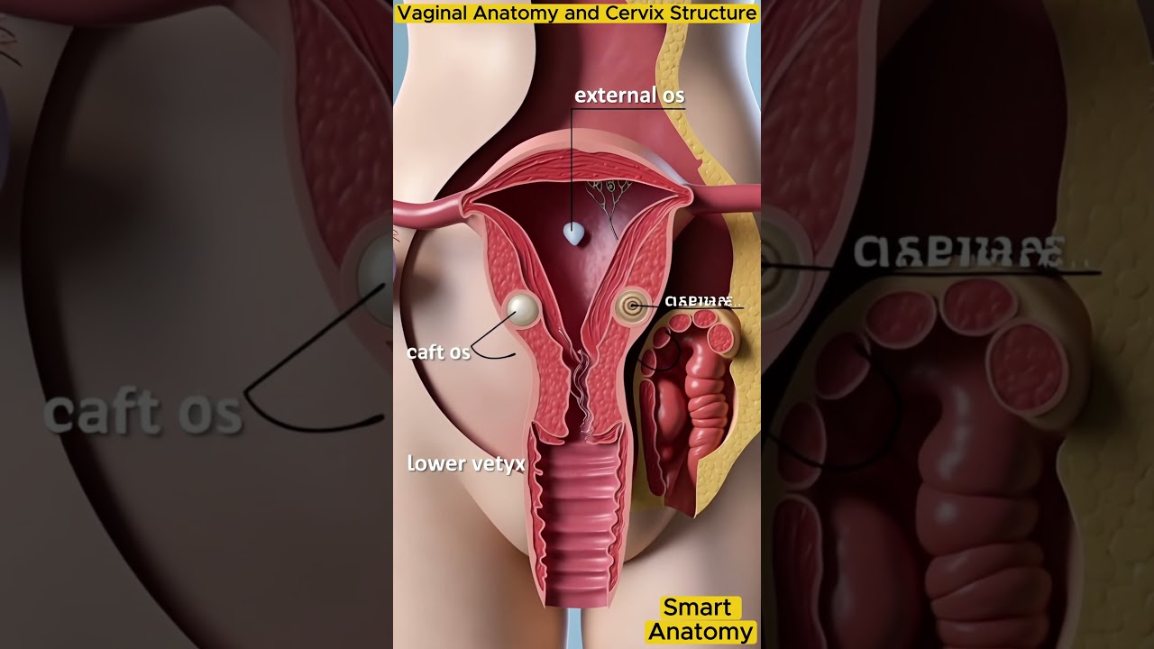 Vaginal Anatomy and Cervix Structure Explained | Female Reproductive System 3D Animation