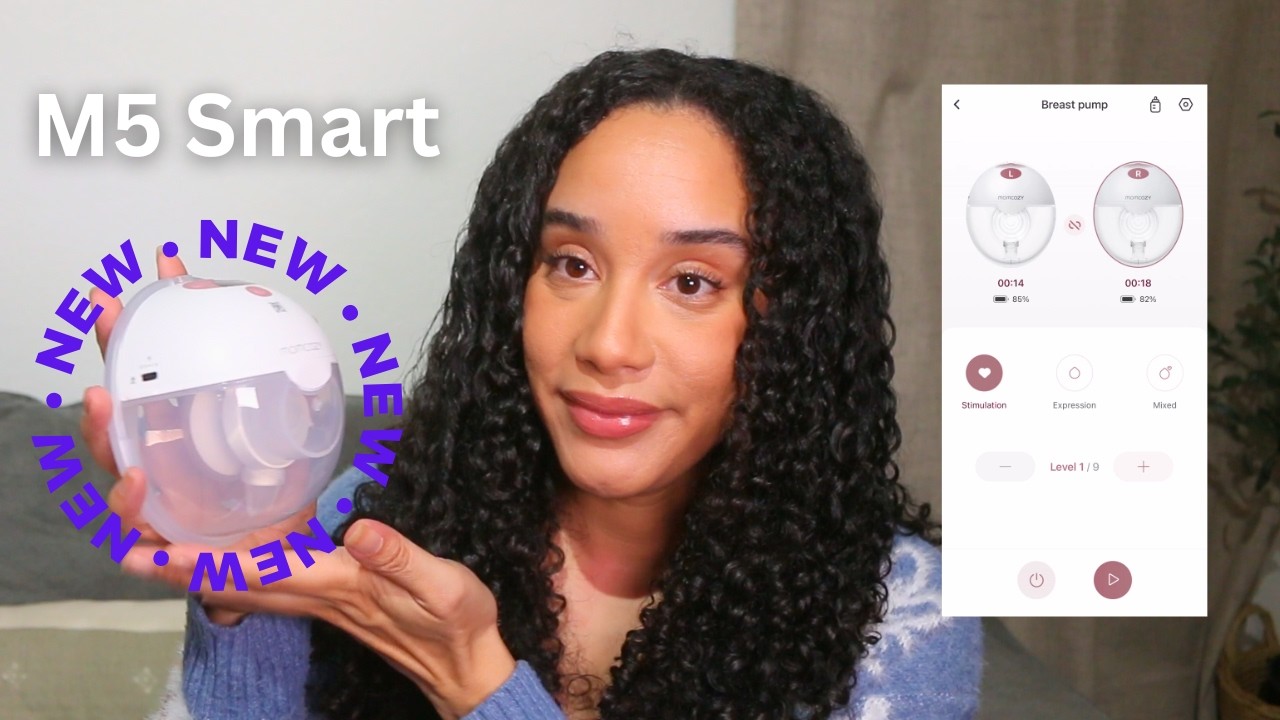 NEW Momcozy M5 Smart Breast Pump Review | App Connected!