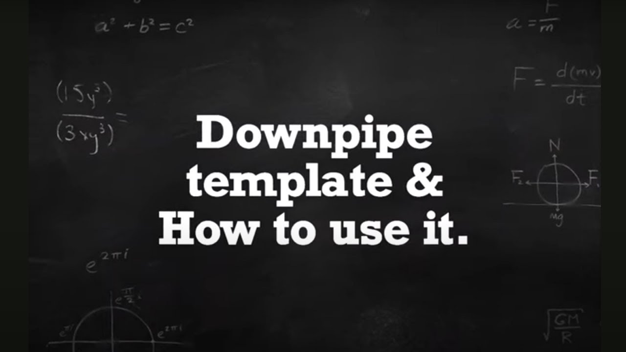 How to use 100x50 Downpipe Template for making offsets