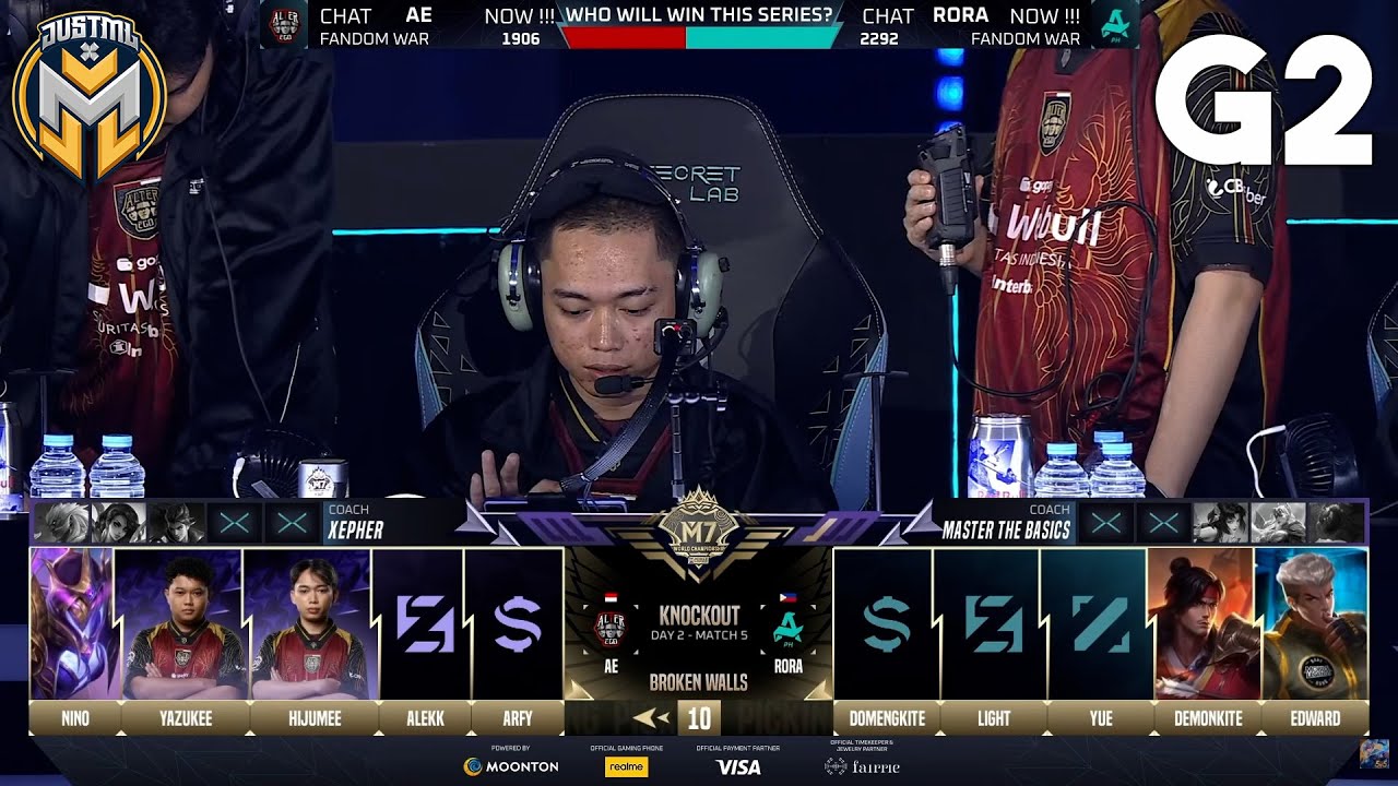 RORA vs AE - GAME 2 |  KNOCKOUT STAGE DAY 2 | M7 World Championship